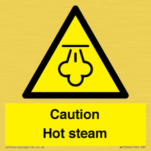 Caution Hot steam
